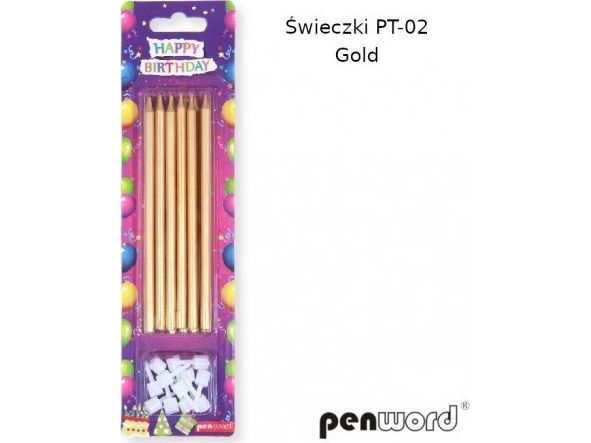 Penword BIRTHDAY CANDLES PT-02 GOLD Penword