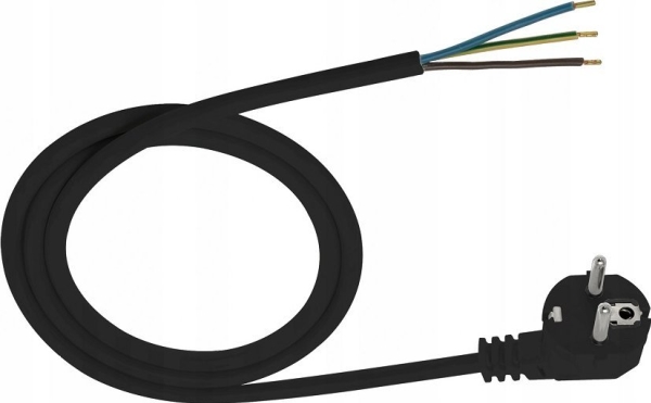 UN-KABEL MED 3*1,5 OHM-STIK 3M SORT
