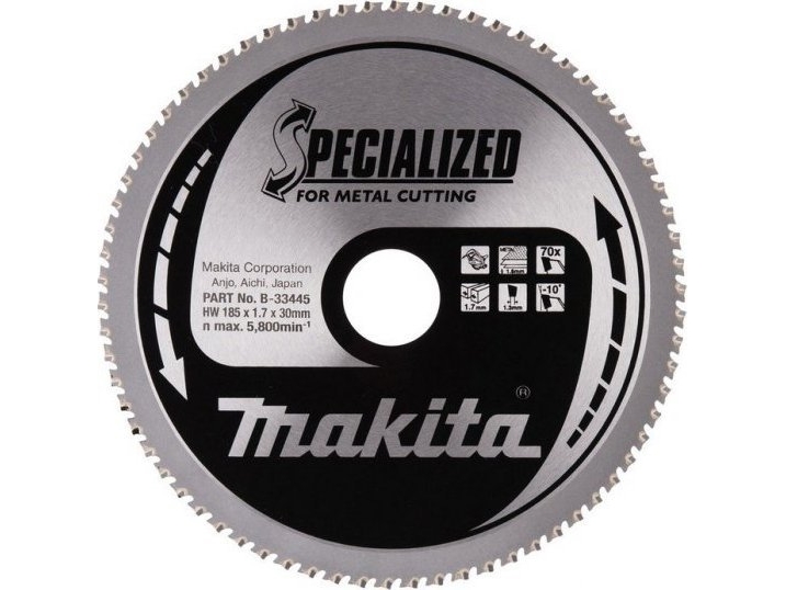 Makita Specialized, Metal, 18,5 Cm, 3 Cm, 5800 Rpm, 1,7 Mm, Makita