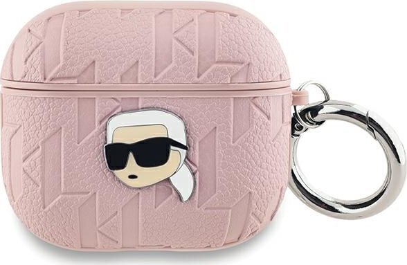 Karl Lagerfeld Karl Lagerfeld Kla3pgkipp Airpods 3 Abdeckung Różowy/Rosa Monogram Karl Head