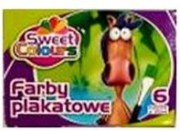 Plakatfarver i 6 farver, 20 ml (alk. 20 ml)