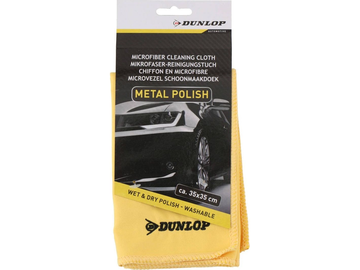 Dunlop mikrofiberklud til rengøring af lakerede overflader Dunlop uni