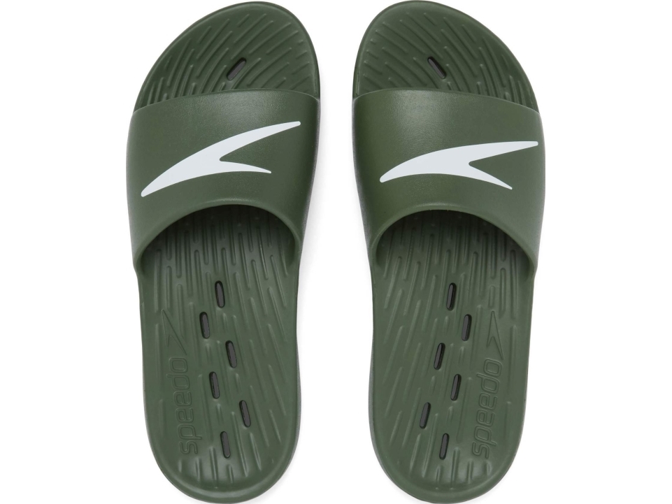 Speedo Slide Basensandaler Til Mænd Speedo Klapki Basenowe Meskie, Dark Green R.39