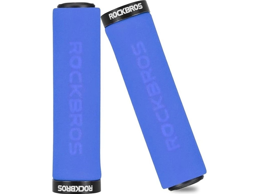 RockBros cykelholdersæt Rockbros BT1001BLBK med svamp til styr – blå/sort