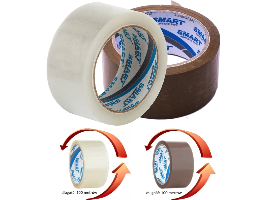 Smart Tasma Pakke-Tape 48 Mm X 100 M Akryl Transparent (511/As00 Clear)