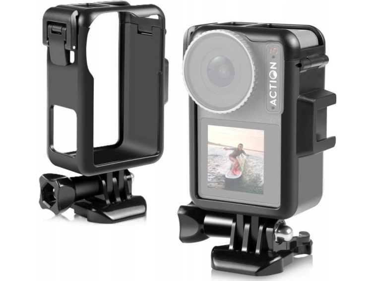 Puluz Frame Mount Gehäuse Gopro Stativ + Iso Für Dji Osmo Action 3 / 4 / Pu883b