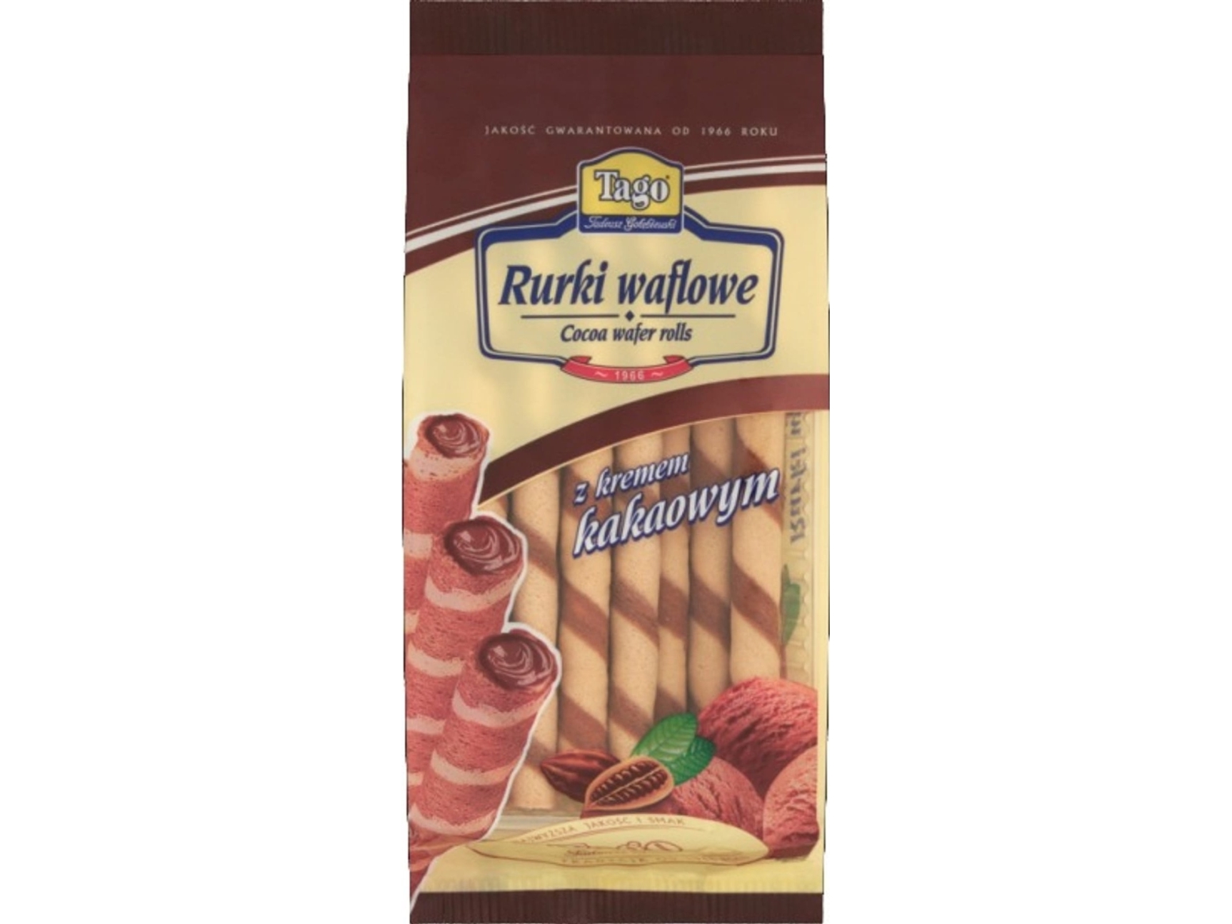 Tago vaffelrør med kakao-krem 160 g