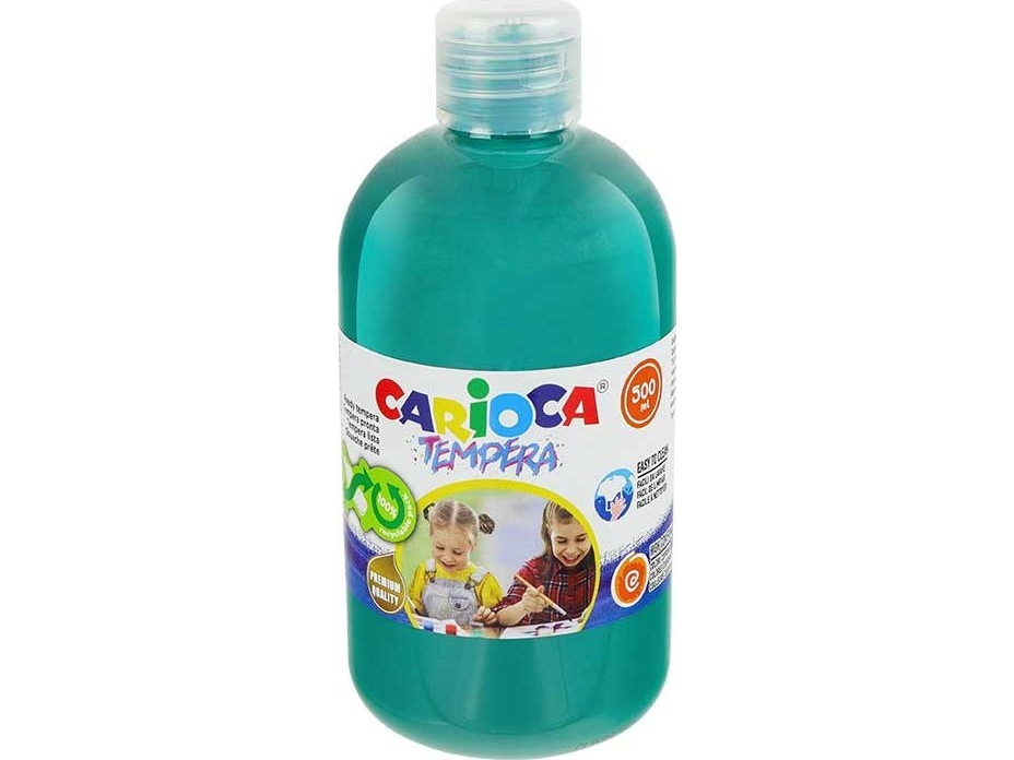 Carioca Farba tempera Carioca 500ml zieleń morska, MORSKA ZIELEŃ | Leksaker - Kreativitet - Ansiktsmålning | GameStuff