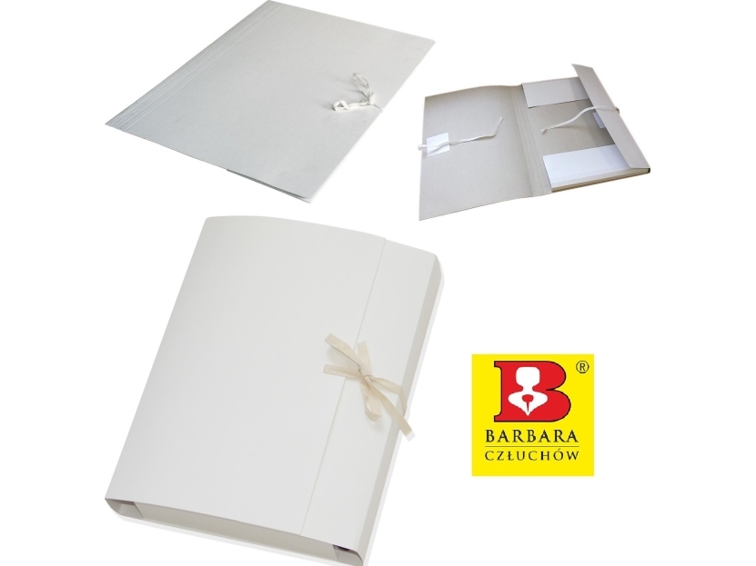 Barbara A4/50mm/350g vit inbunden kartongmapp | Arkivering - Elastikmappar & Chartekker - Charters | GameStuff