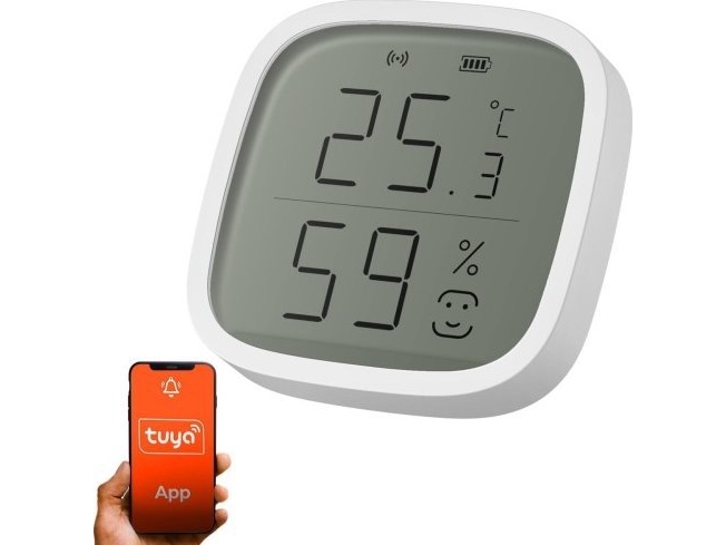 Extralink Smart Life Temperature And Humidity Sensor | Czujnik Temperatury I Wilgotnosci | Smart Home (Ex.34873), Drinnen, Temperatur- & Feuchtigkeit