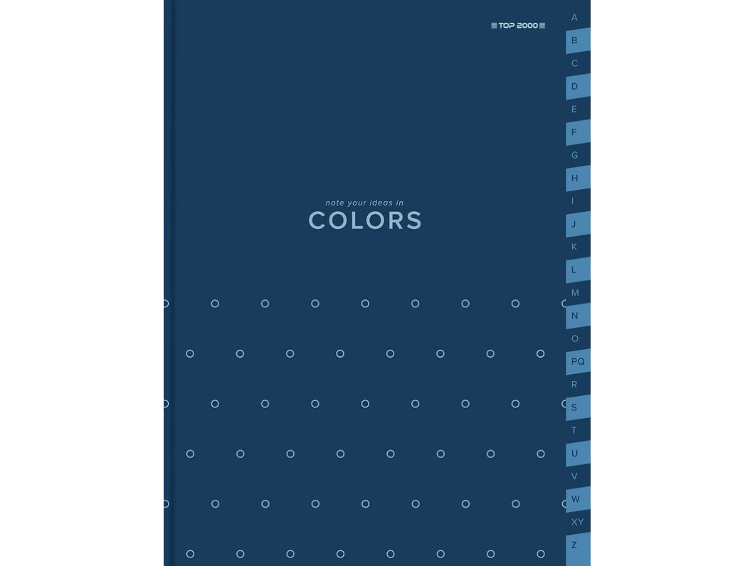 Top 2000 stikordsregister Top 2000 Colors A5/96 ark ternet blå