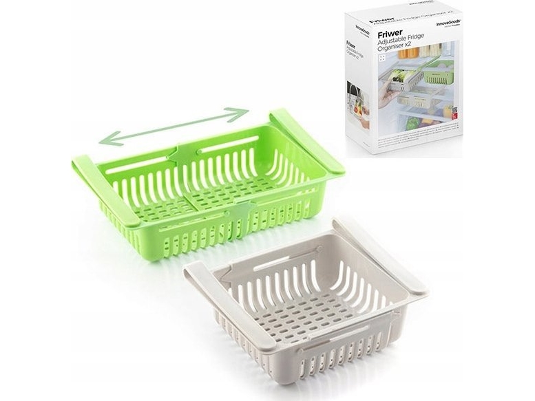 Innovagoods Opbevaringsbeholder Til Hylde Til Frugt X2