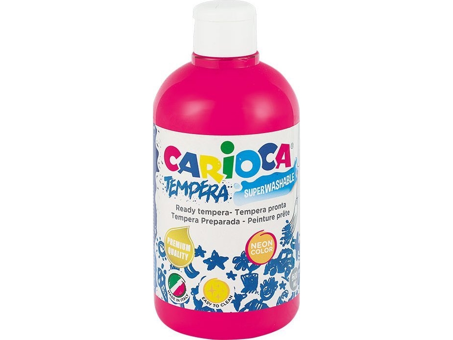 Carioca Farba kryddor Carioca 500ml neon różowa, RÓŻOWY NEONOWY | Leksaker - Kreativitet - Ansiktsmålning | GameStuff