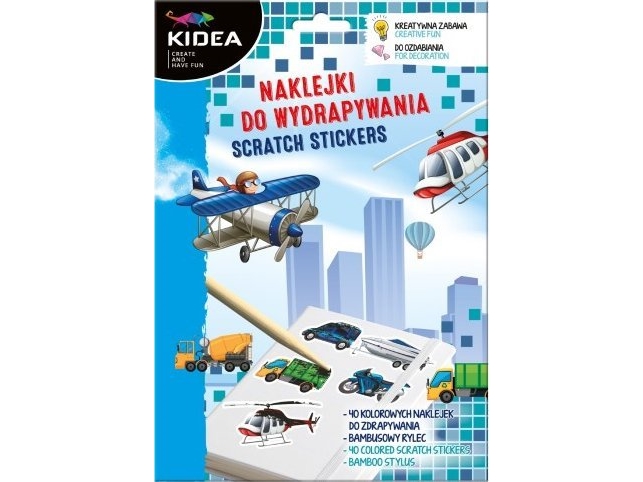 Derform Naklej Nakley 180X260/5Ark Kidea Vehicles