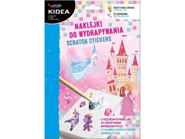 Derform Naklej Do Wydrapyw 180X260/5Ark Magic Swiat Kide