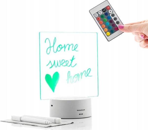 InnovaGoods LED-tavla för anteckningar och meddelanden | Papper & Emballage - Skyltning - Förvaringsskåp och informationsbrädor | GameStuff