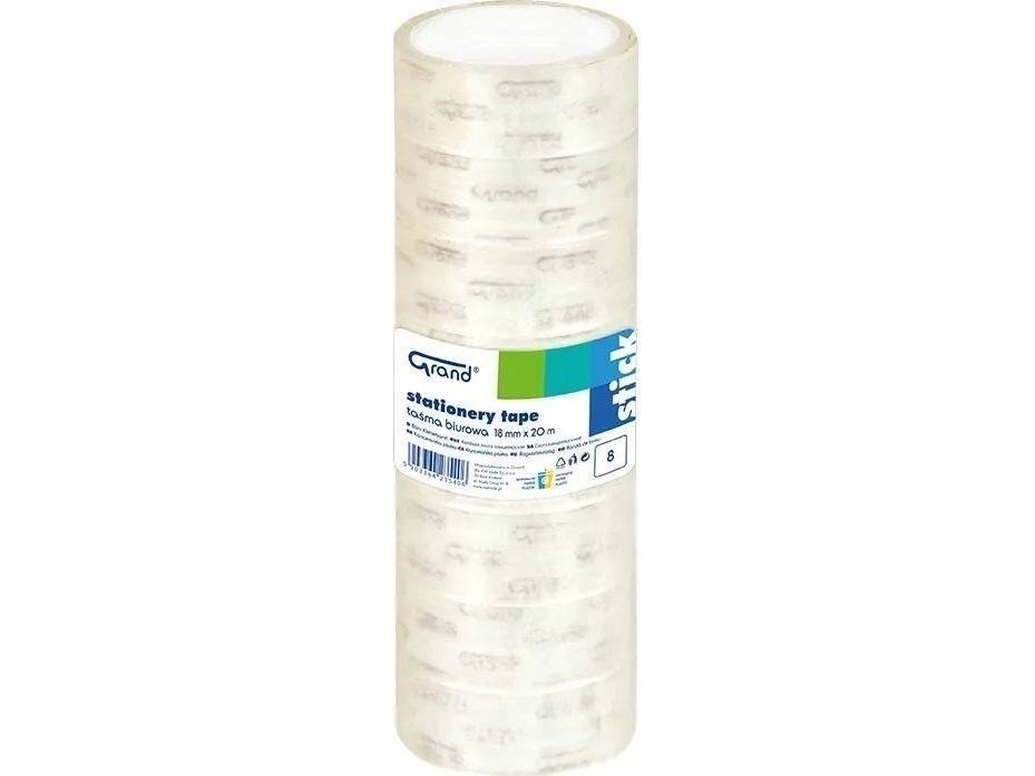 Grand Office Tape Grand 18Mm/20M Transparent (8)