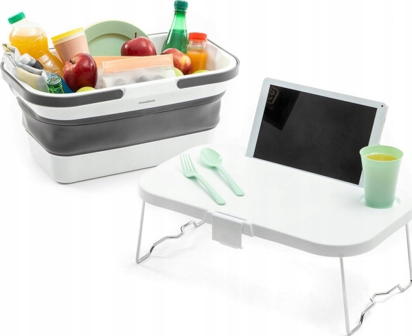 InnovaGoods InnovaGoods Folding Picnic Basket with Lid-Table