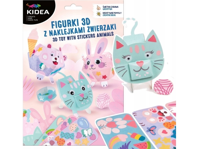 Derform Zest Kreat Figures 3D Animal Nakle 180X260 Kidea