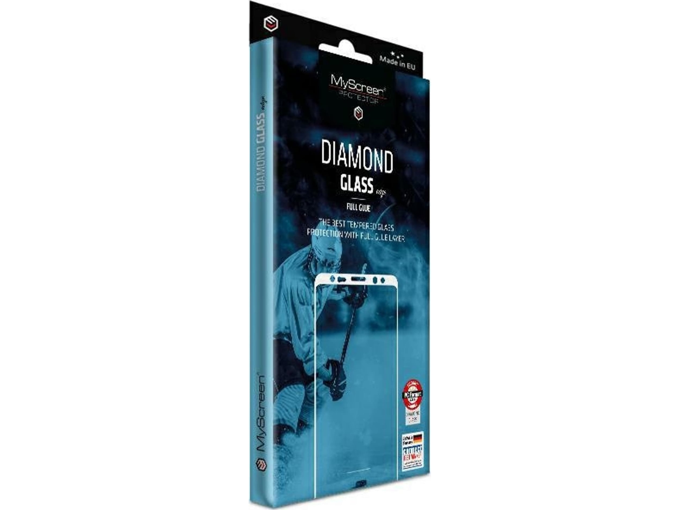 Myscreen Protector - Diamond Glass Edge Full Glue Gehärtetes Glas Mit Vollflächigem Kleber (Schwarzer Rahmen) Für Motorola Moto G04s