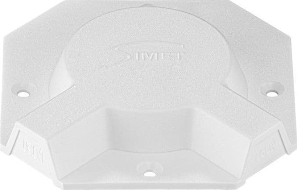 Simet tilslutningsdæksel Simet 37268306 til el-installationskabler til dåse Ø60 hvid