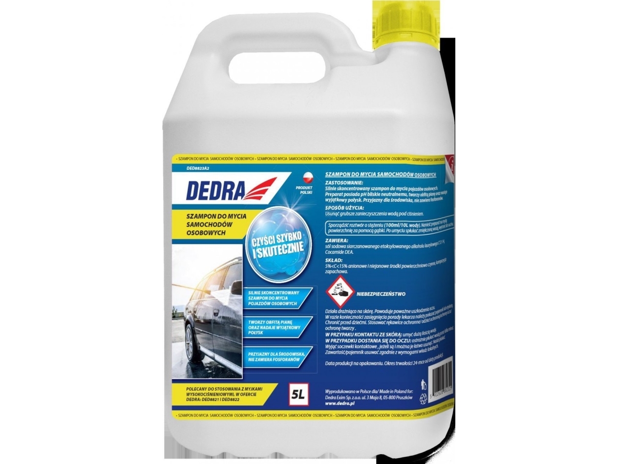 Dedra shampoo 5 L til personbiler