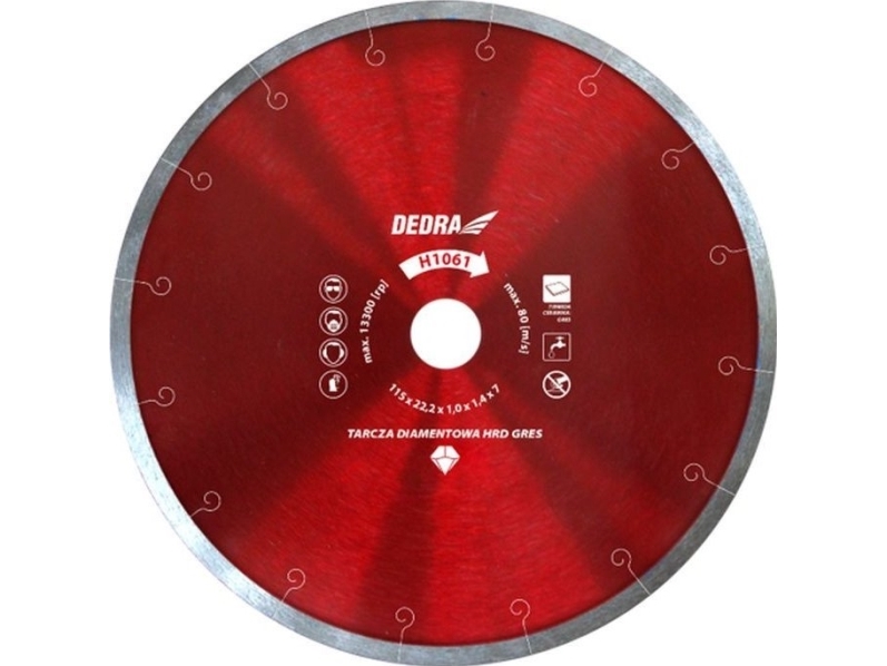 Dedra Hrd Gres 110X22,2Mm Diam. Skive