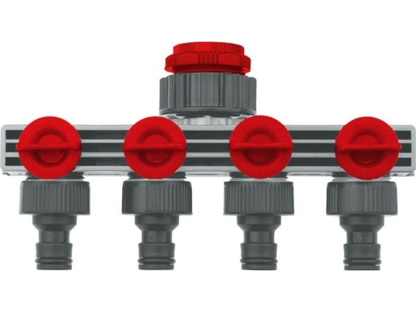 Dedra Tap Connector Quadruple 1/2""-3/4""-1"", Kort