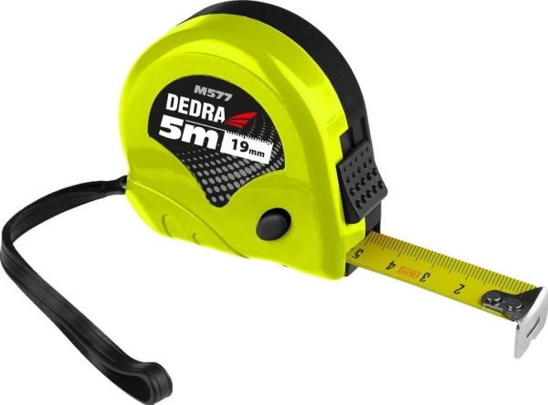 Dedra Målebånd 5 M X 19 Mm 2 X Stop