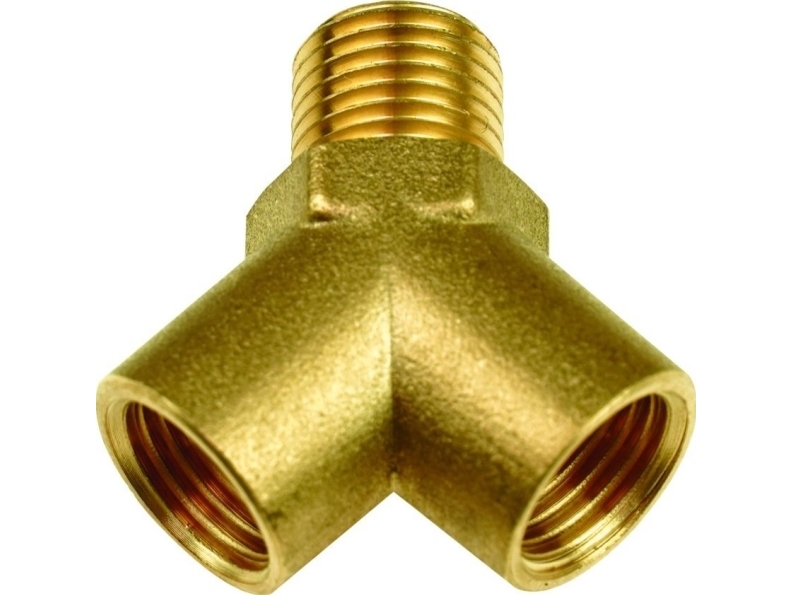 Dedra Anschlüsse Für Pneumatikwerkzeuge Y-T-Stück 2X1/4" Innengewinde (F) 1X1/4" Außengewinde (M)