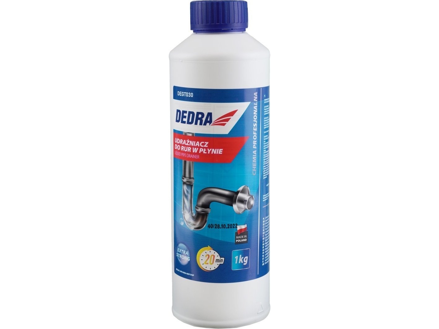 Dedra avlastnings-/rörrensare för rör i vätska 1 kg | Huset - Tvätt & Rengöring - Rörrensare | GameStuff