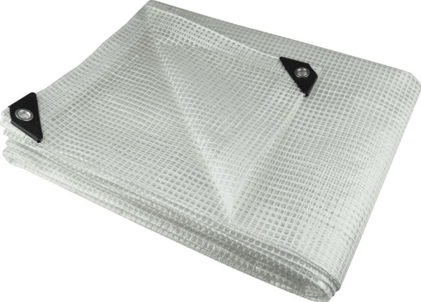 Dedra presenning 3x5 m, 100 g/m², gennemsigtig, forstærket