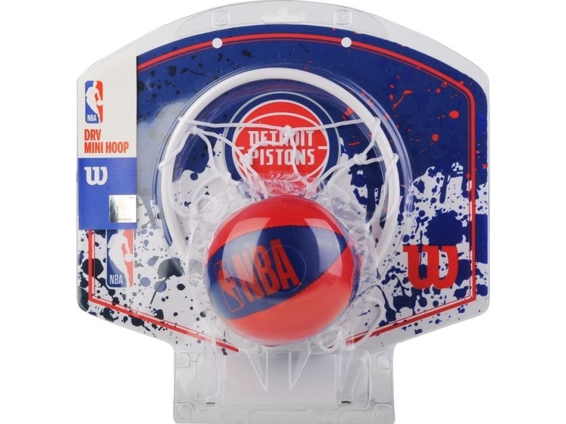 Wilson Wilson NBA Team Detroit Pistons Mini Hoop WTBA1302DET Blå En størrelse