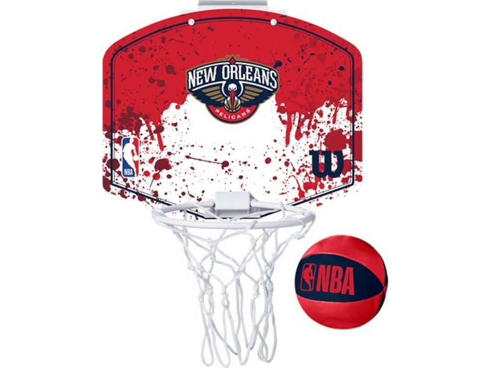 Wilson Wilson NBA Team New Orleans Pelicans Mini Hoop WTBA1302NOP Czerwone One size