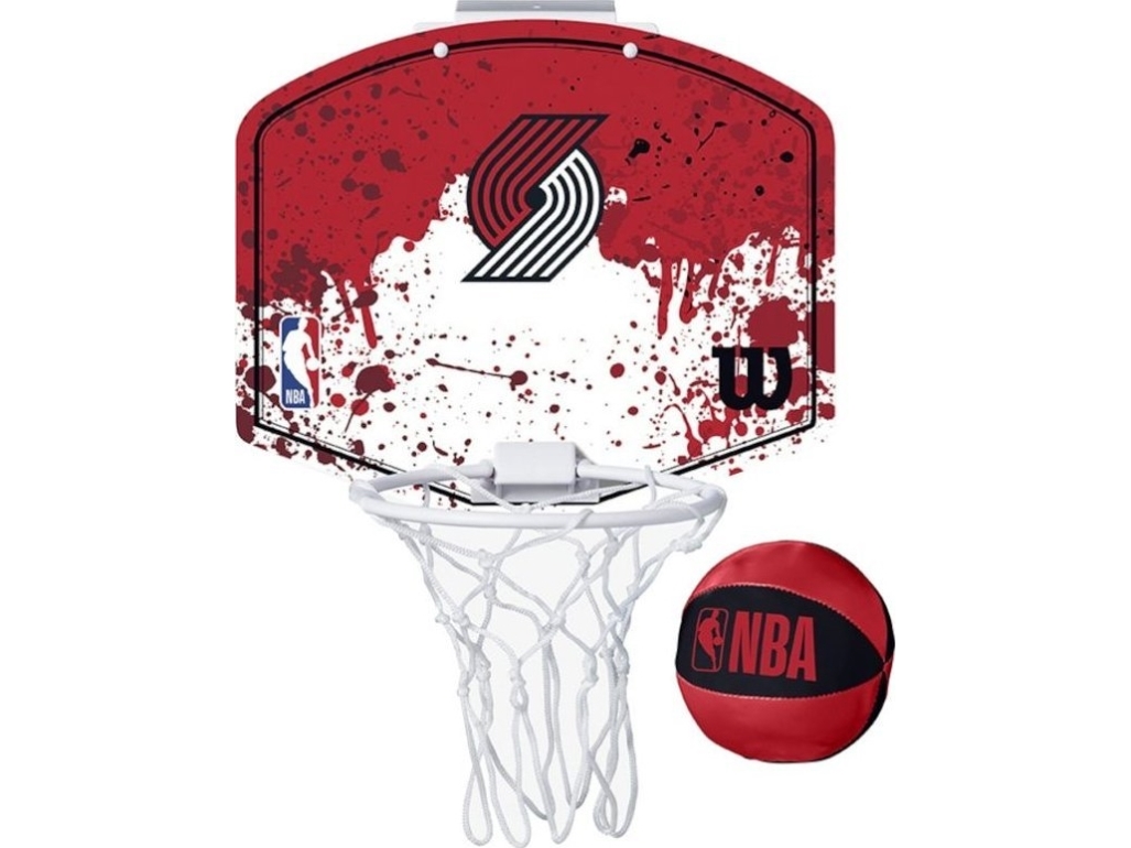 Wilson Wilson NBA Team Portland Trailblazers Mini Hoop WTBA1302POR Czerwone One size