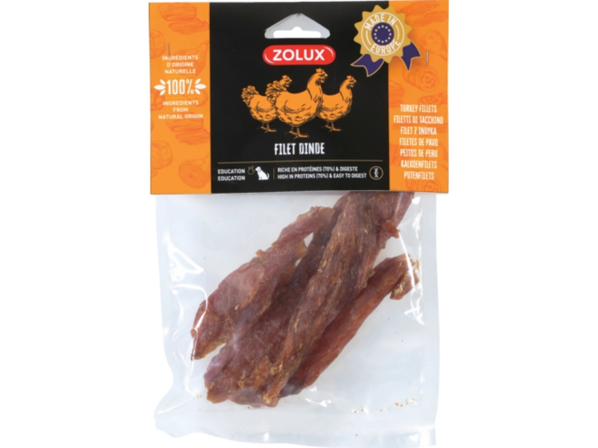 Zolux Zolux Naturlig Hundeleckerli Putenfilet 100 G