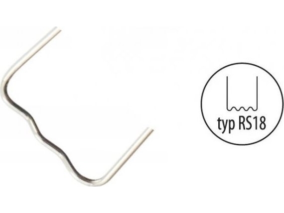 Dedra hæfteklammer type RS18 0,8 mm lille bølge 100 stk (DED75275)