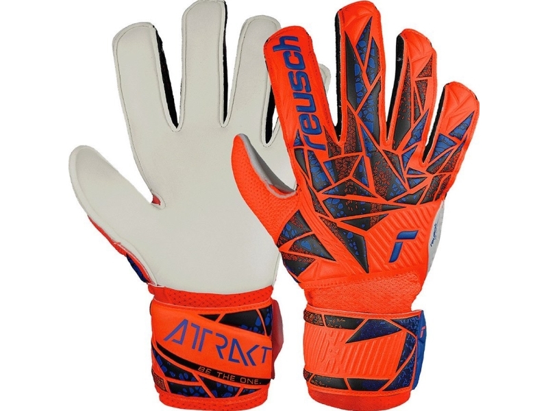 Reusch Attrakt Solid Junior 7,5 orange målvaktshandskar | Sport & Träning - Sportutrustning - Handboll | GameStuff