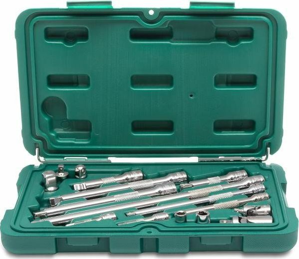 Sata 16-Delt Tilbehør Og Forlængere 1/4", 3/8"