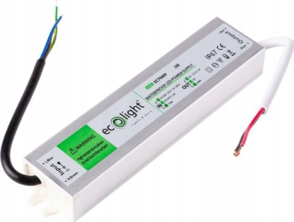 ECOLIGHT2 tæt LED-strømforsyning Ecolight EC79609 IP67 60W 12V
