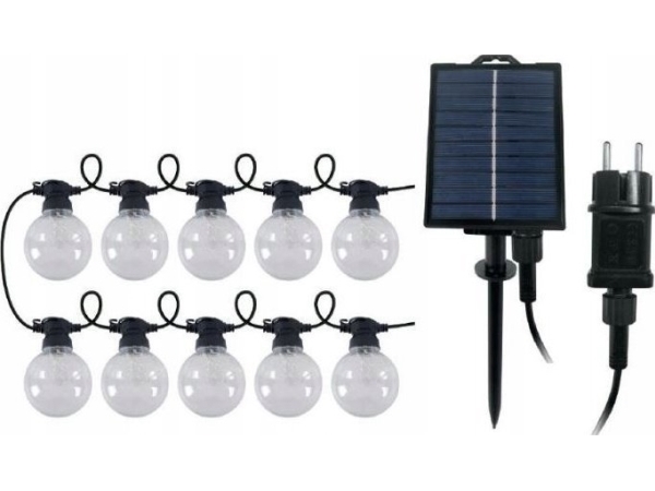 VOLTENO VICTORIA 2-i-1 solcellshängande lampa / ljusslinga | N - A | GameStuff