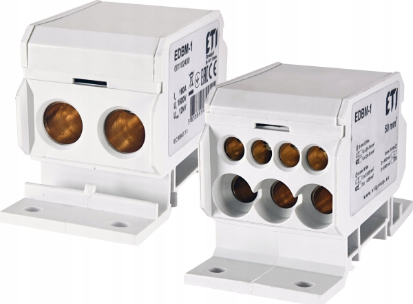 Etipo Fordelingsblok Eti Polam 001102400 160A Grå Edbm-1 (2X4-50Mm2/3X2,5-25Mm2+4X2,5-16Mm2)