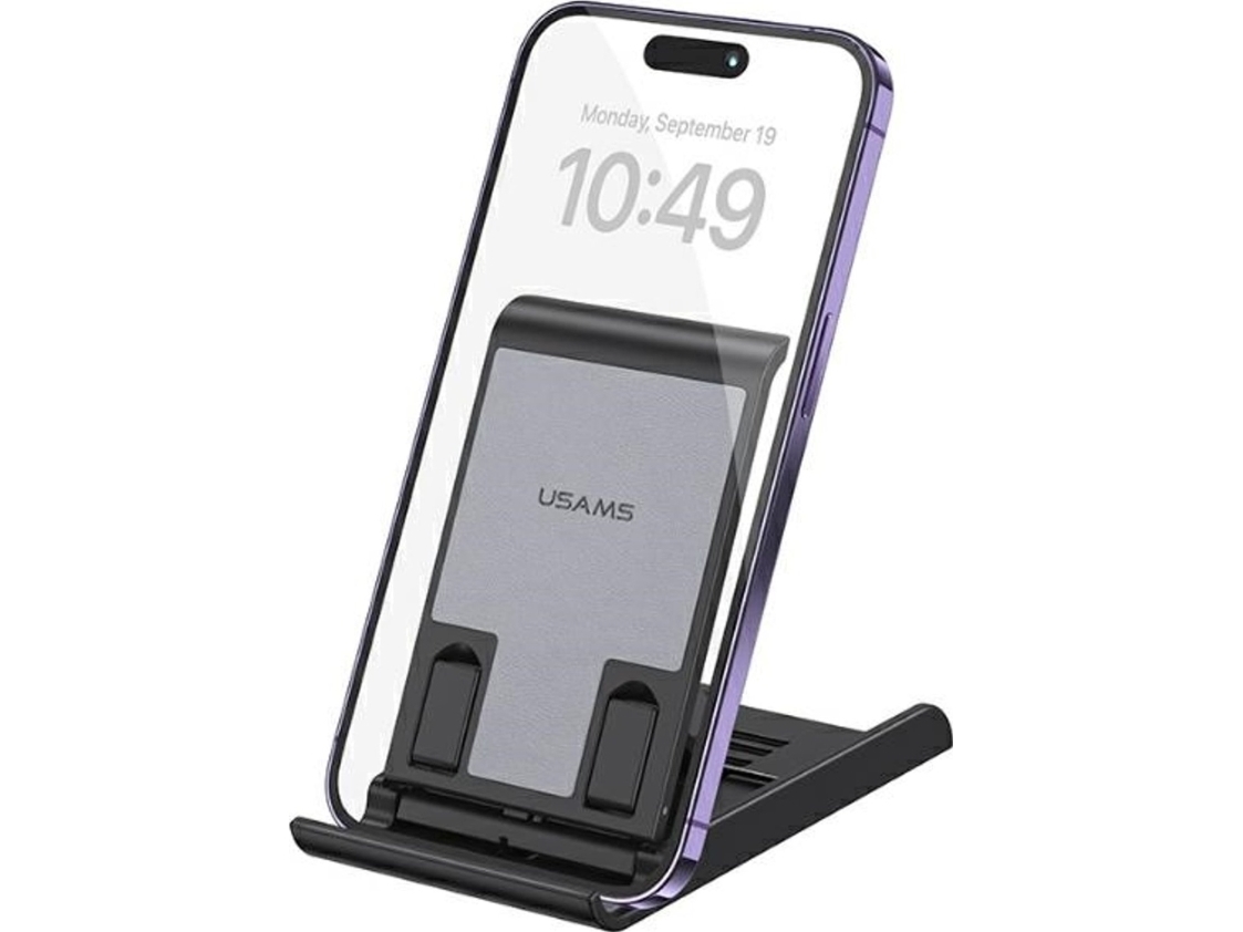 Usams USAMS Sammenklappeligt skrivebordsstativ til telefon/tablet sort/sort ZJ073ZJ01 (US-ZJ073)