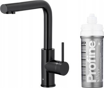 Køkkenbatteri Kfa Duero Pure Basic Med Vandfilter + Filter-Sæt Profine Silver S, Sort