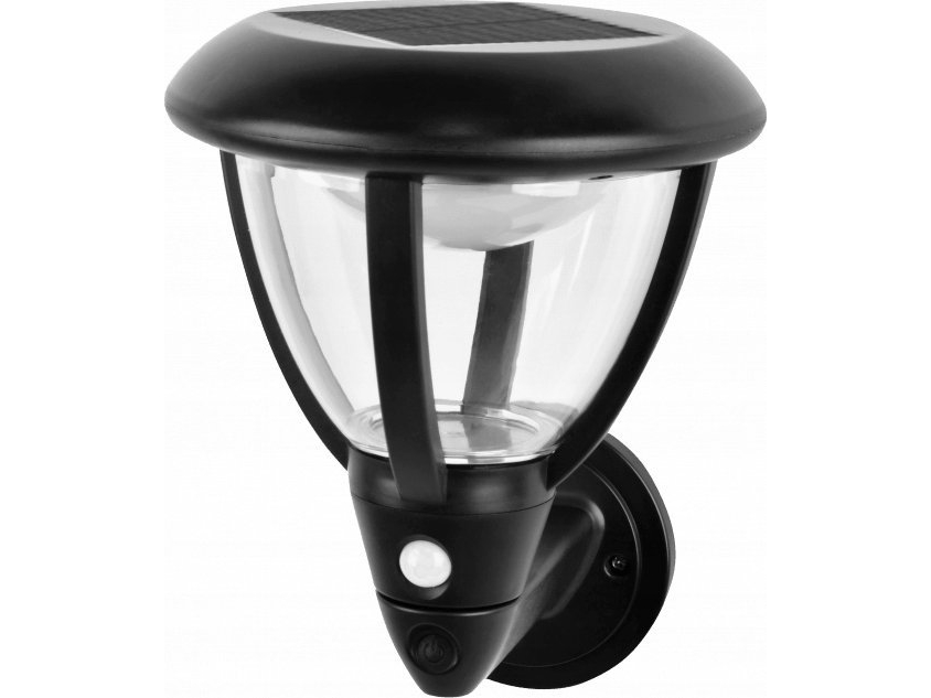 ECOLIGHT2 solcellearmatur Ecolight SOE-3 EC20117 udendørs væglampe 1x0,55W LED 4000K sort
