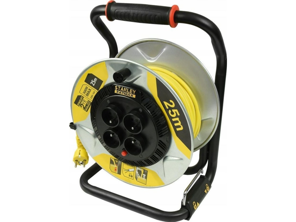 Stanley Kabeltrommel Verlängerung 25 M 3X1,5 Mm 16A Ip20