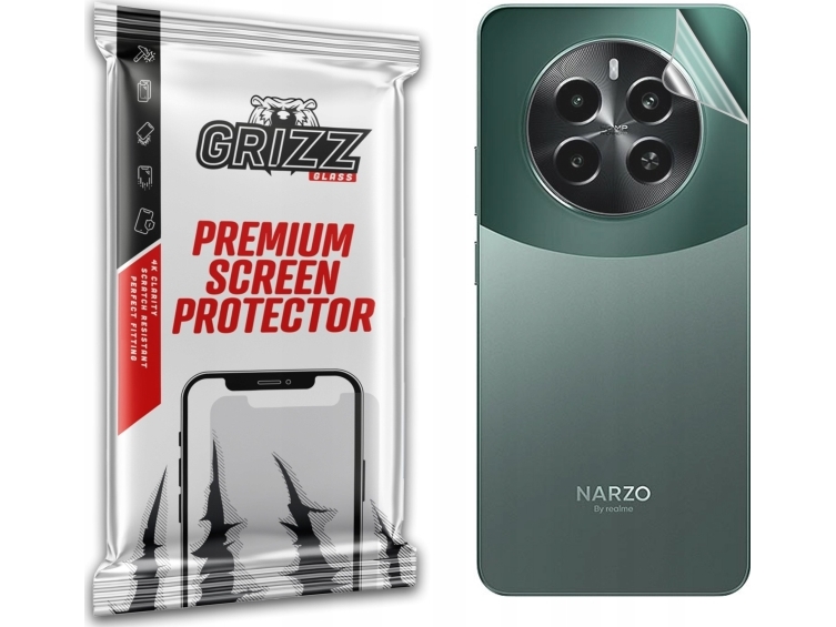 Grizzglass Foliefolie På Bagsiden Grizzglass Satinskin Til Realme Narzo 70