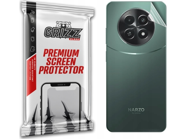 Grizzglass Foliefolie Til Bagsiden Grizzglass Satinskin Til Realme Narzo 70X