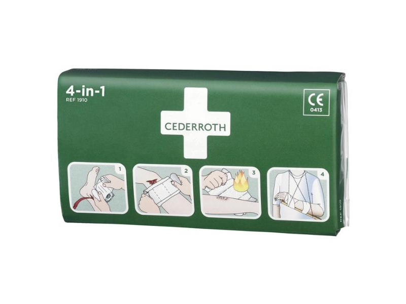 Cederroth Bloodstoppers 4-in-1 universellt förband | Kläder & Säkerhet - Säkerhetsutrustning - Första hjälpen | GameStuff
