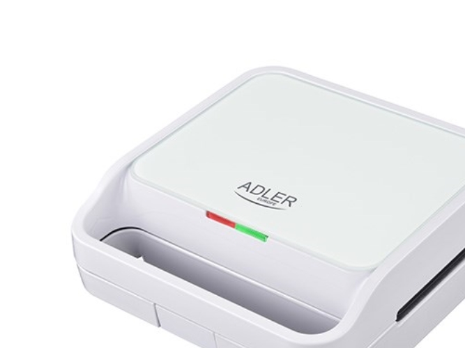 Adler Ad 3070W Sandwich-Brødrister Hvid